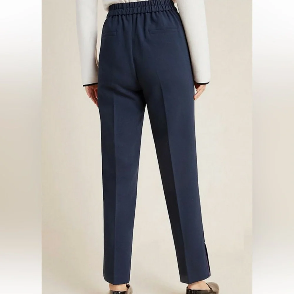 Anthropologie Navy Blue Copley Tapered Pants - Dress Pants Medium - Picture 2 of 6